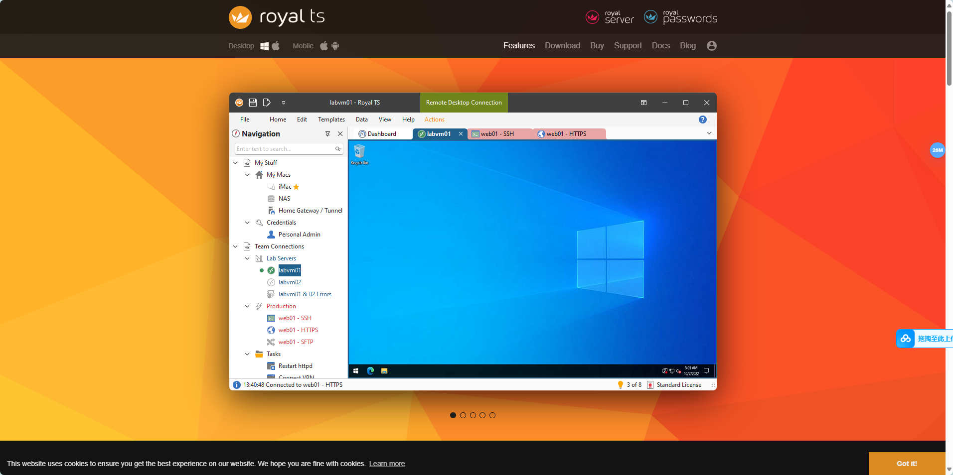 Royal TS:多协议支持的跨平台远程管理工具 Royal TS