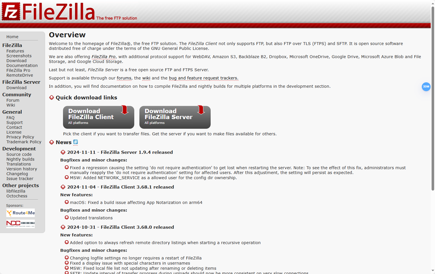FileZilla - 免费开源的FTP客户端和服务器 FileZilla