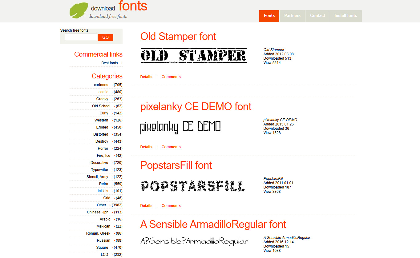 Dfonts