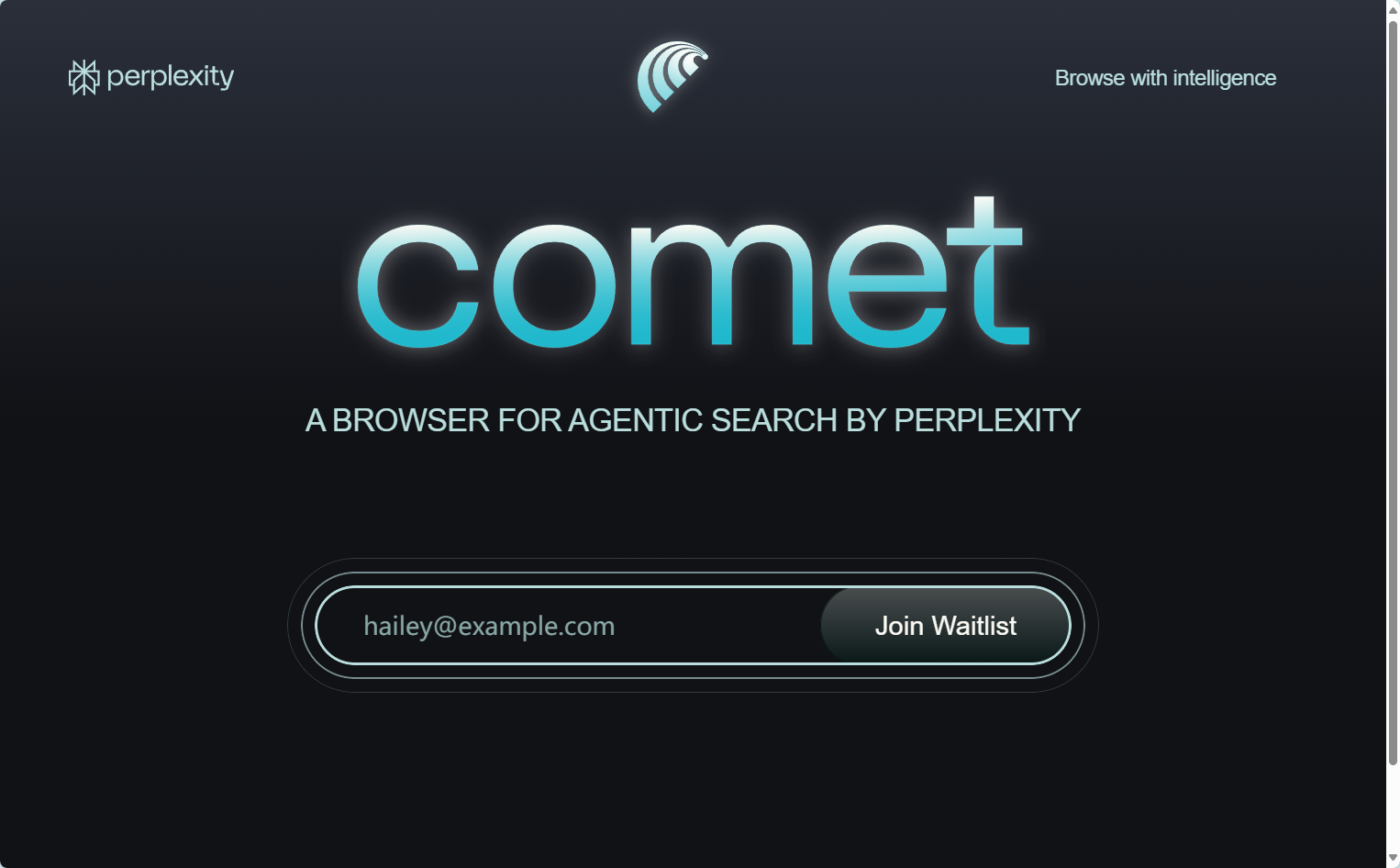 Comet浏览器官网界面截图 Comet浏览器