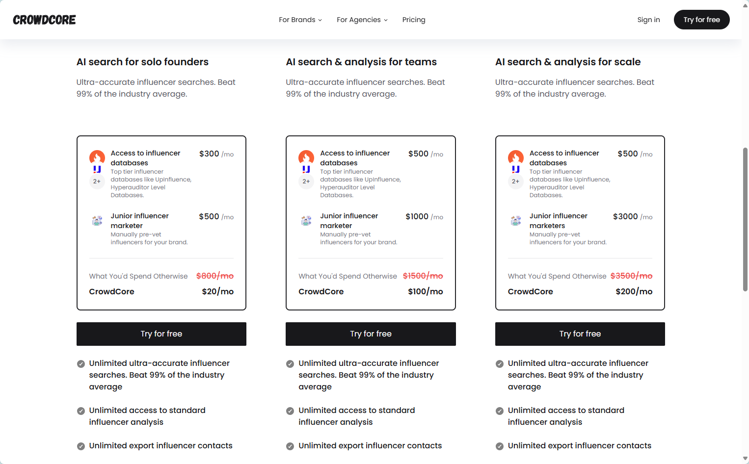 CrowdCore产品价格截图 CrowdCore