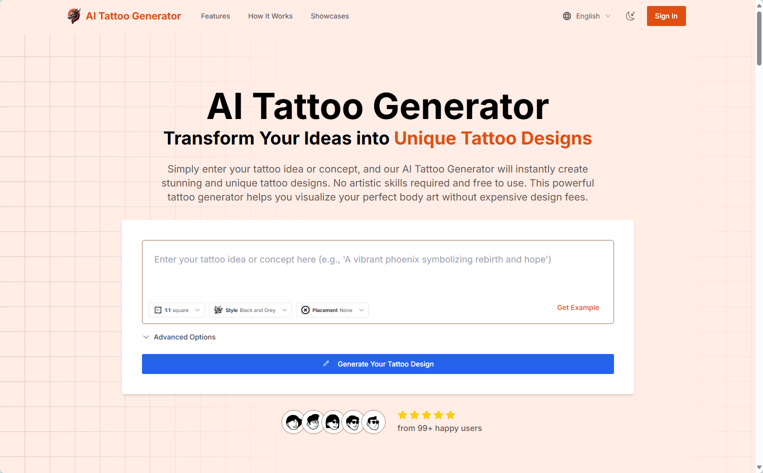 AI Tattoo Generator