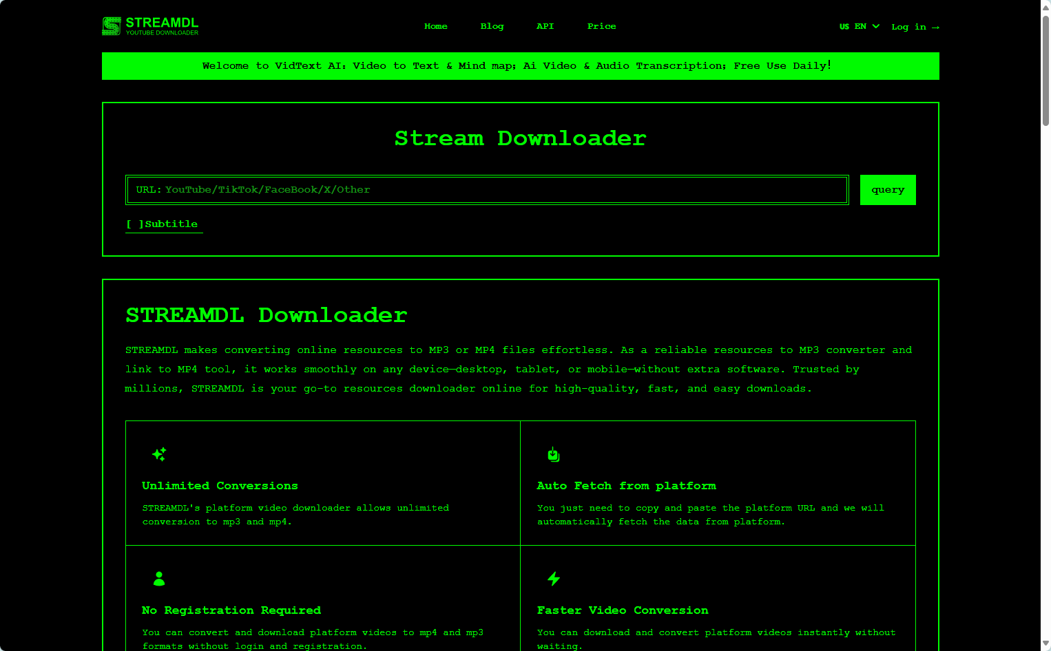 Streamdl - YouTube视频下载器