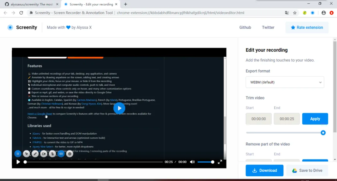 这款录屏神器在GitHub 火了!Screenity:开源免费的屏幕录制与标注工具,吊打众多付费产品