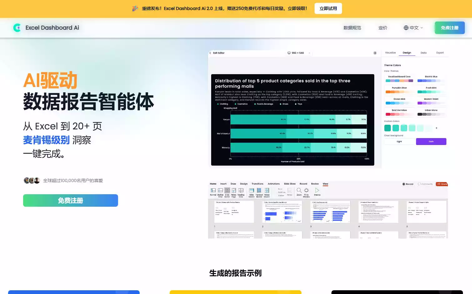 Excel Dashboard AI