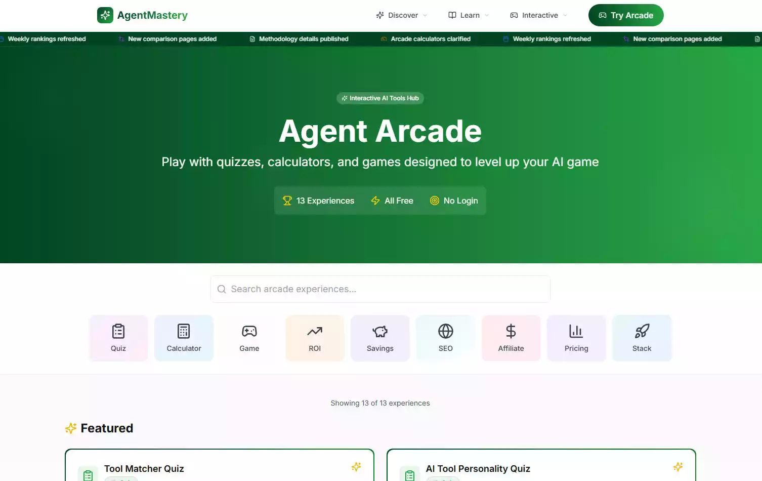 AgentMastery Arcade