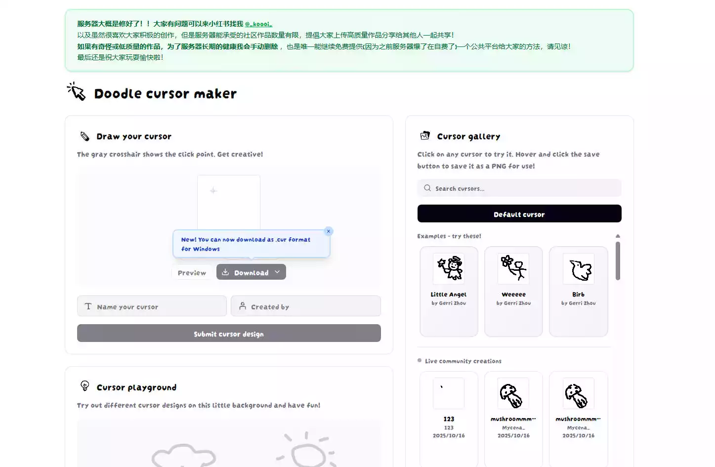 Doodle-Cursor-Maker