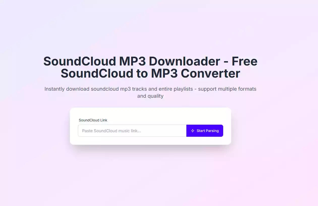SoundCloud MP3 Downloader