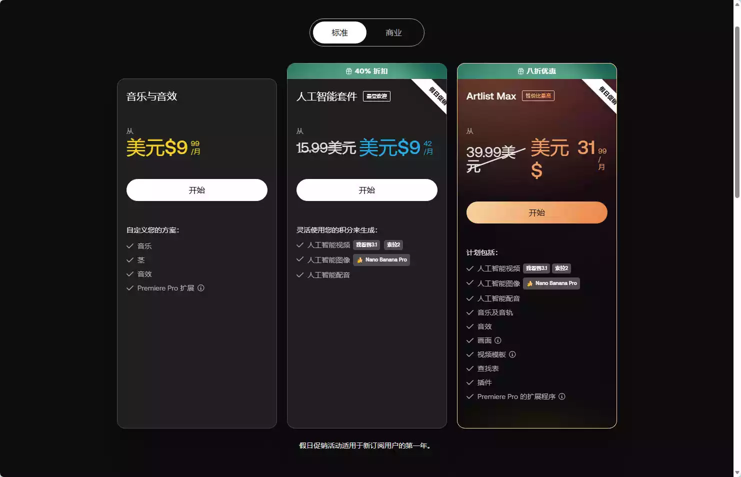 Artlist Stock Footage:免版税4K视频素材库,商用创作无限制下载
