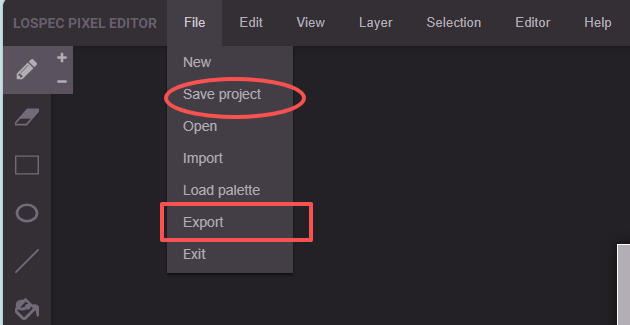Lospec Pixel Editor