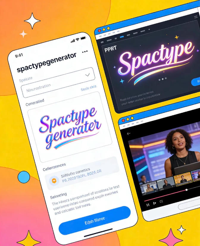 还在为做不出炫酷文字特效发愁?Spacetypegenerator—免费在线3D文字动效工具